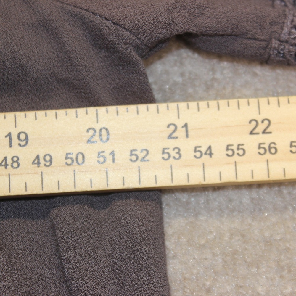BKE red Women Large Cold Shoulder Crochet Lace Trim Top Taupe Brown BRDR14568 - Picture 4 of 6